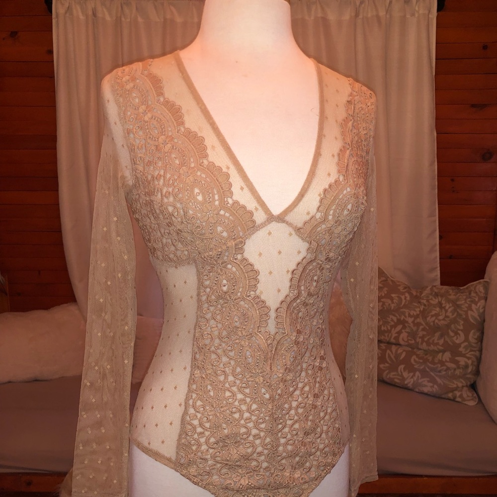 Long Sleeve Lace Bodysuit